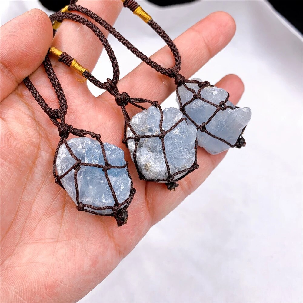 NATURAL CELESTITE NECKLACE