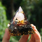 ROSE QUARTZ OBSIDIAN PYRAMID