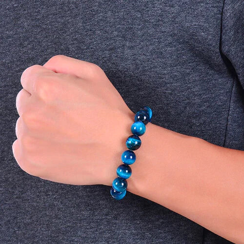 BLUE TIGER EYE BRACELET
