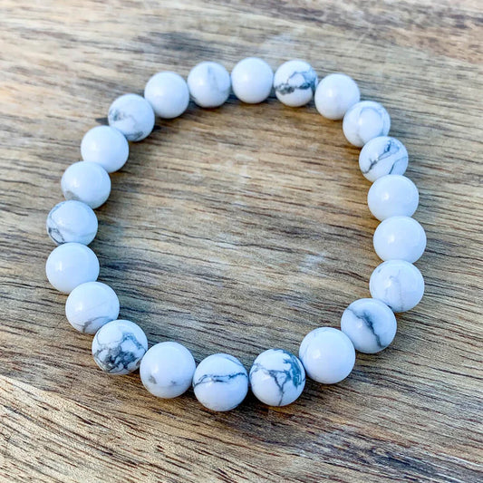 WHITE HOWLITE BRACELET