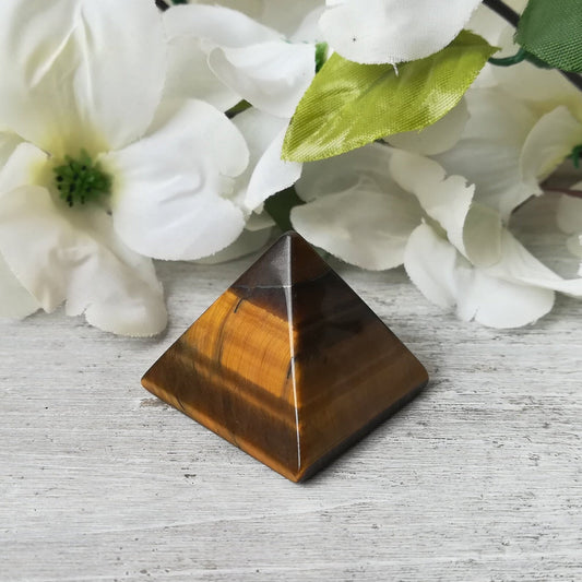 TIGER'S EYE CRYSTAL PYRAMID